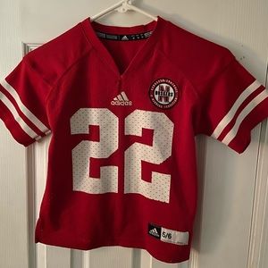 Adidas Nebraska Husker Football Jersey - YS 5/6